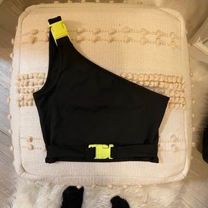 Neon Buckle Crop Top